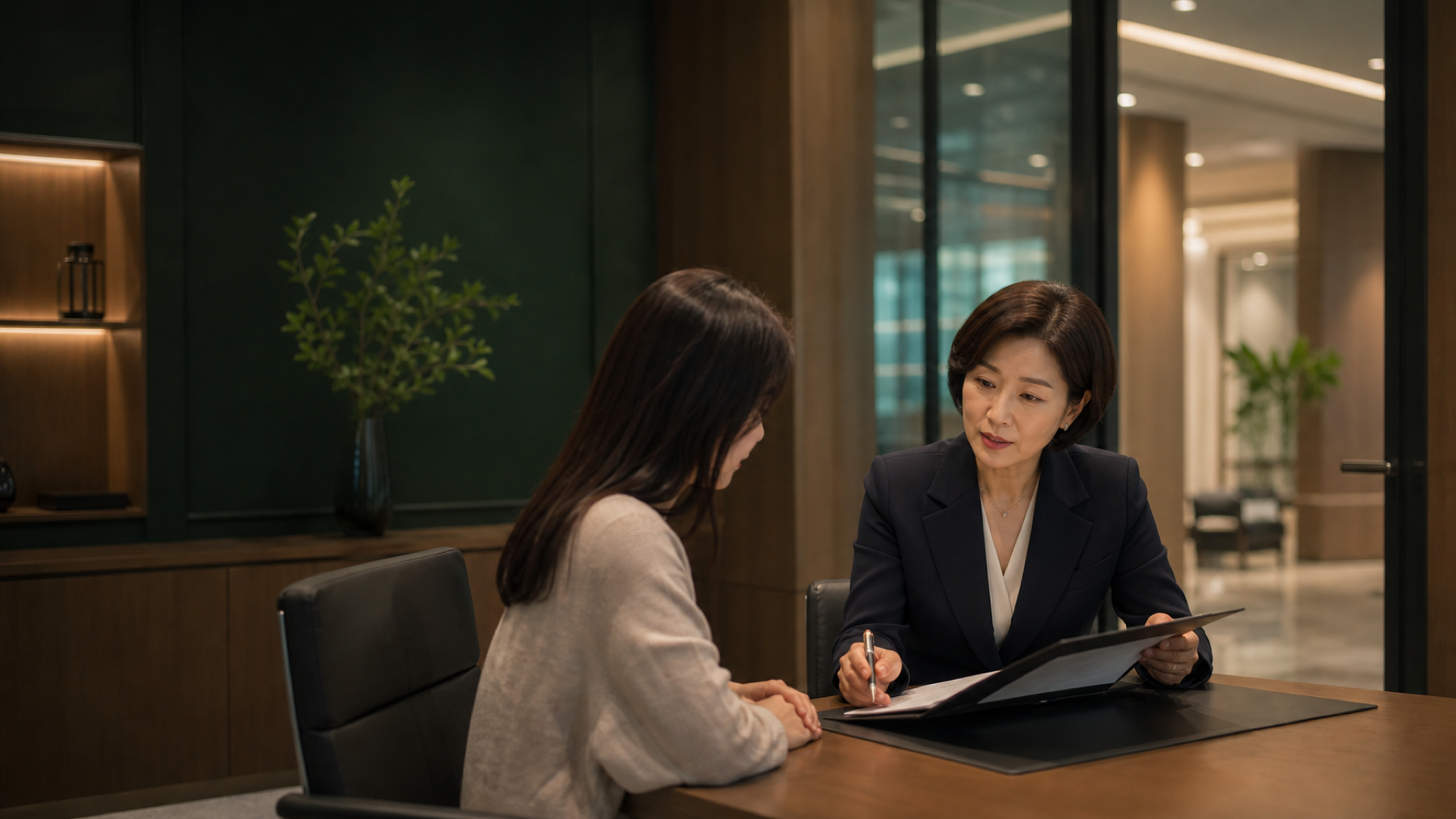 중대질환 진료 연결과 병원 안내를 상징하는 의료 상담 장면